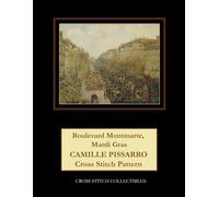 Boulevard Montmarte, Mardi Gras: Camille Pissarro Cross Stitch Pattern