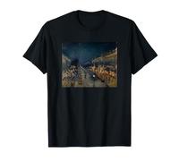 Boulevard Montmartre, Vue Nocturne de Camille Pissarro (1897) T-Shirt