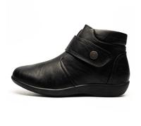 Boulevard Rachael Femmes Décontracté Mode Bottes Fermeture Éclair Large Fit Noir