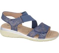 Boulevard - Sandales pour femmes, Grunge DF2429 (42 EU) (Bleu marine)