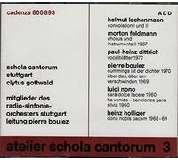 Boulez - Consolation/Chorus/Sara