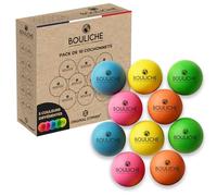 BOULICHE | 10 Cochonnets de Pétanque Multicolores en Bois 3 cm | Cochonnet 5 Couleurs Flashy | Accessoire Boule Petanque pour Compétition et Loisir | Idée Cadeau Boulistes | OriginalCorner