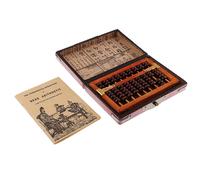 Boulier Arithmétique Chinois Vintage, Perles En Bois, Avec Boîte, Calculatrice, Comptage
