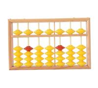 Boulier - Boulier en bois pour les mathématiques des enfants, Abaco de classe à 7 tiges avec perles antidérapantes et corde de suspension, grand pour l'enseignant pour l'école primaire