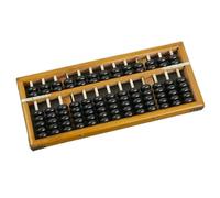 Boulier chinois, cadre de comptage, calculatrice numérique standard chinoise à 13 chiffres en bois, outil d'apprentissage des mathématiques for les étudiants débutants 11,2 x 4,7