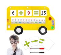Boulier de mathématiques pour - Jouet éducatif - Outil d'apprentissage des mathématiques en bois - Cadre en perles durable pour un apprentissage précoce - Aide à l'enseignement arithmétique