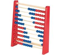 Boulier en bois - PLAYTASTIC - 100 boules - Rouge et bleu
