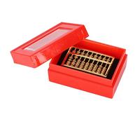 Boulier en Laiton Chinois de Style Vintage, Texture Claire et Lignes fluides Mini boulier en Laiton Durable pour Une Utilisation à Long Terme pour Le Bureau pour la Maison