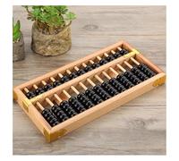 Boulier numérique standard, outil de calcul mathématique, boulier professionnel à 13 colonnes, fonctionnel et pédagogique, 1 pièce(Bruin)