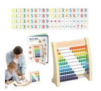Boulier pour,Boulier pour - Jouet de comptage éducatif | Cadre de comptage en bois à 10 rangées avec perles - Enseigner le, l'addition et la soustraction, jouets mathématiques d'apprentissag