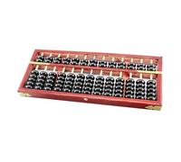 Boulier traditionnel en bois à 13 chiffres pour enfants Outil de calcul mathématique 13 colonnes 7 perles Calculatrice d'enseignement en classe