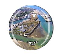 Boulogne-sur-Mer Aimant de réfrigérateur en cristal souvenir de touriste collection cadeau