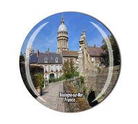 Boulogne-sur-Mer Aimant de réfrigérateur en cristal souvenir de voyage