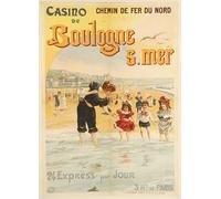Boulogne sur mer Pas de Calais Affiche Poster Reproduction - Format 50X70 cm Papier Luxe 300 GR - Vente du fichier numérique HD Possible Nous Consulter (Boutique : affichevintage.FR)