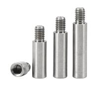 Boulon à double tête en acier inoxydable, Entretoise filetée ronde M3 mâle à femelle en acier inoxydable 303, 4/6mm, 10/20 pièces(8mm,M3x4mm-20pcs)