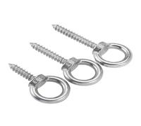 boulon à œil, 304 écrou à œil en acier inoxydable vis autotaraudeuse oeil de mouton anneau rond crochet M4 M5 M6 M8 M10 M12 boulons inoxydable))(80mm*M4 (1Pcs))