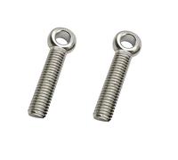 Boulon à œil, 304 Stainless Steel Eye Bolts | M8 M10 25-150mm 2/3/4 pieces Usage Scenario: Lifting Fixing Rope Shade Sail Canopy Fence(M10,2Pieces 120mm)