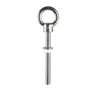 Boulon à œil de levage à épaulement long avec anneau d'écrou, trou de boucle, acier inoxydable 316 M6 M8 M10 M12(5pcs,M8X80)