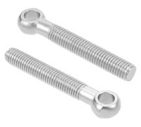 Boulon à œil de levage en acier inoxydable 304 2 pièces M14 Boulon à œil de levage pivotant à épaulement de machines en acier inoxydable 304 for la rénovation domiciliaire, attaches(M14x150mm)