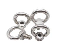 Boulon à œil de levage en acier inoxydable 304, anneau fileté à pas fin, M8 M10 M12 M20 M22 M27 M30, vis à œil de levage marin(M18x1.5x25mm 1pc)