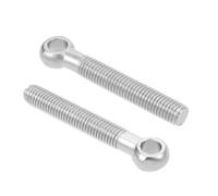 Boulon à œil d'épaule 2 pièces en acier inoxydable M16, machines de levage pivotant for vannes de pipeline, attaches de Construction(M16x80mm)