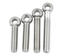 Boulon à œil en acier inoxydable 304, boulon à anneau M5/M6/M8 avec trou coulissant Fisheye, boulon sous tension avec trou(M5x50mm(6PCS))