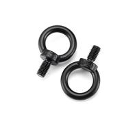 Boulon à œil long de levage, Kit d'écrous de vis à anneau boulons œil levage robustes noirs en acier inoxydable 304 M3-M24(M10x18mm-5pcs)