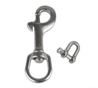 Boulon à œil pivotant en acier inoxydable 316 pour lampe de plongée sous-marine, crochet rotatif pour appareil photo BCD