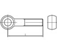 Boulon à œillet TOOLCRAFT 107121 50 pc(s) M8 25 mm acier N/A