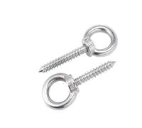 Boulon à œillet, Vis autotaraudeuse à anneau de levage 304, crochet autoperceur, vis bois œil mouton M4-M12(M8x80mm)