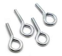 Boulon A Oeil Crochet fermé à vis œil en acier au carbone zingué M4 M5 M6 M8 M10 avec anneau de levage(12mm,M4 10pcs)