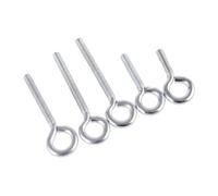 Boulon à oeil en acier inoxydable, Crochet à œillet fermé en acier au carbone plaqué argent zingué avec anneau M3 M12(M3x12mm(20PCS))
