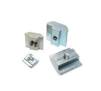 Boulon à rainure en T en acier au carbone, Écrous carrés for blocs coulissants en T M3-M10 for profilés aluminium séries 20-45, paquet de 100(40 - M5 (10pcs))