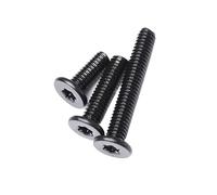 Boulon à tête ronde plate ultra-mince hexagonal Torx galvanisé noir 10/20/50 M2,5 M3 M4 M5 M6 cm(M2.5x14mm50pcs)