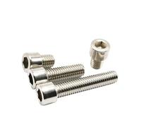 Boulon à vis à tête hexagonale Allen en acier inoxydable 201 M8 M10 M12, fixation de connexion de matériel industriel for assemblage mécanique(M10x70-half 2Pcs)