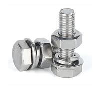 Boulon à vis hexagonale extérieure en acier inoxydable 304 avec écrou de laveuse Vis hexagonales externes Ensemble de 4 boulons M12 M14 DUO ER (Size : M14x40 1set)