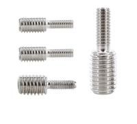 boulon, Adaptateur de conversion filetage complet en acier inoxydable 304, boulon réduction convertisseur d'adaptateur caméra à double extrémité(M3X10 M4X10)