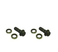 Boulon banjo 8 mm M8 X 1,25 mm compatible avec moto, quad, Dirt Bike, Go Kart, maître-cylindre de frein pour numéro de pièce 8 mm M8 X 1,25 mm(2 Sets)