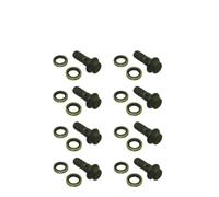Boulon banjo 8 mm M8 X 1,25 mm compatible avec moto, quad, Dirt Bike, Go Kart, maître-cylindre de frein pour numéro de pièce 8 mm M8 X 1,25 mm(8 Sets)