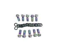 Boulon banjo for étrier de frein de moto, vis de vidange d'huile/vis creuse M8 M10 x 1,25 mm M10 x 1 mm(Multicolor-A M10X1.0)