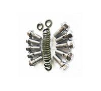 Boulon banjo for étrier de frein de moto, vis de vidange d'huile/vis creuse M8 M10 x 1,25 mm M10 x 1 mm(Silver-C)