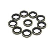 Boulon banjo M8 M10, vis de vidange d'huile, rondelle d'étanchéité, joints for embrayage hydraulique de moto, pompe de frein, flexible de frein, étrier Complet(10 pieces M8)