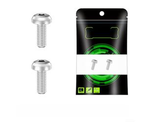 Boulon Cage Bidon M5x12mm Acier Haute Résistance Boulon Cage | Alliage métal , couleur or argent, finition soignée, compatibilité universelle(silver)