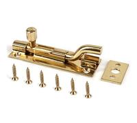 Boulon coulissant à goulot - Petit verrou de porte de toilette décalé en laiton 75 mm