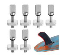 Boulon d'aileron de planche de surf - Vis moletée en métal antirouille - Accessoire de planche | Fixation filetée M8 avec poignée facile à tourner, kit de matériel pour l'entretien de l'équipement de