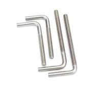 Boulon d'ancrage à Angle droit en forme de L en acier inoxydable 304, vis à tête unique M4 M5 M6 M8 M10 M12 en forme de 7 for la Construction de matériel(M12x150(1pcs))