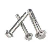 Boulon d'ancrage à expansion interne hex. ext. acier inox 304 M6-M12 | Douille filetée pour ancrage béton avec tension intégrée. M6, M8, M10, M12(M6x70mm-1Pc)