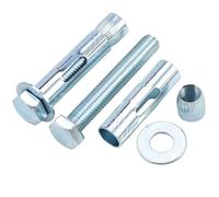 Boulon d'ancrage à tête hexagonale externe Φ8-16 mm, vis d'expansion de levage en acier au carbone for béton et cloisons sèches, 1 2 pièces (M8 x 70, pièces)(M8x60mm 2pcs)