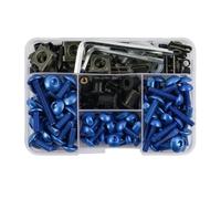Boulon De Carénage De Moto pour Suzuki GSKSR 600 750 1000 K1 K2 Kz Kch K5 Ksh Ksht K8 Kya K10, Kit De Vis De Fixation De Pare-Brise Écrous boulons et Vis(Bleu)