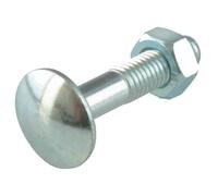 Boulon de carrosserie - SUKI - M5x30/18 mm - Acier galvanisé - Lot de 50